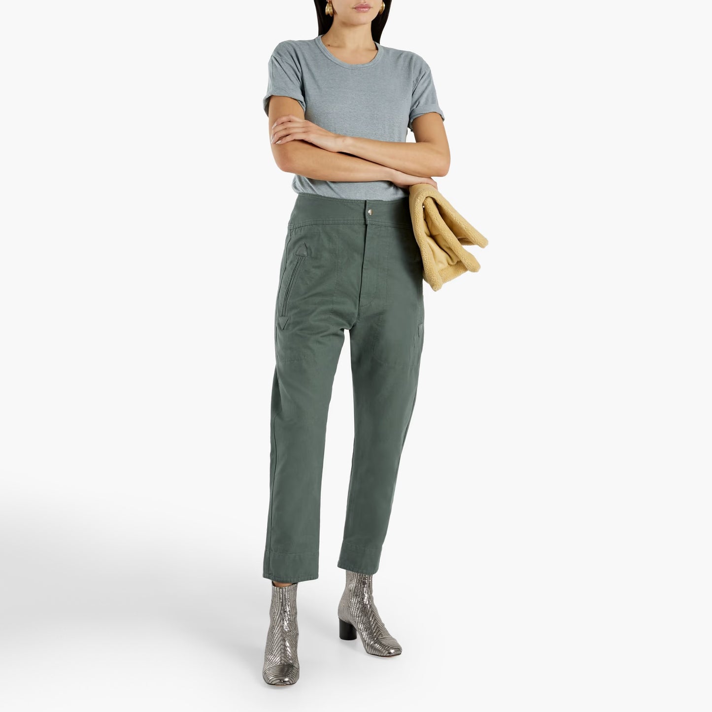 Isabel Marant Etoile "Raluniae" Pant in Green, size 38 (fits size 4)