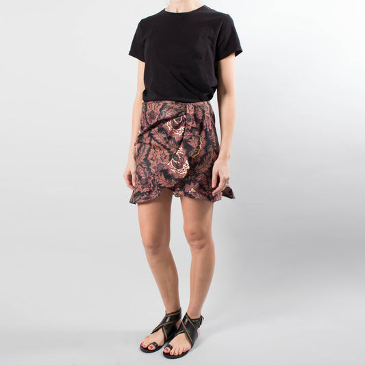 Isabel Marant “Rebel” printed cotton skirt, size 38. Fits like a size 4