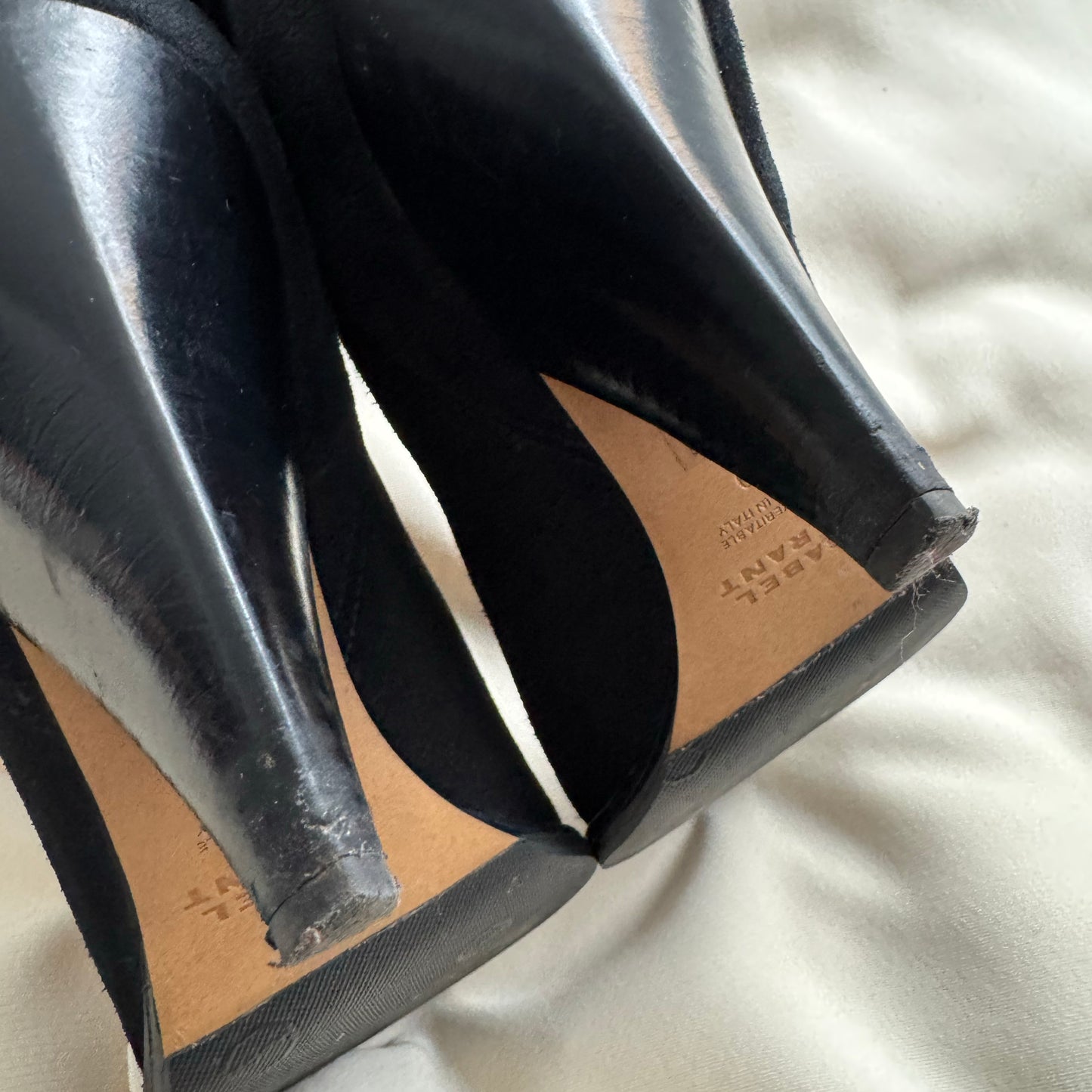 Isabel Marant "Ririo" Black Suede Boots, size 40