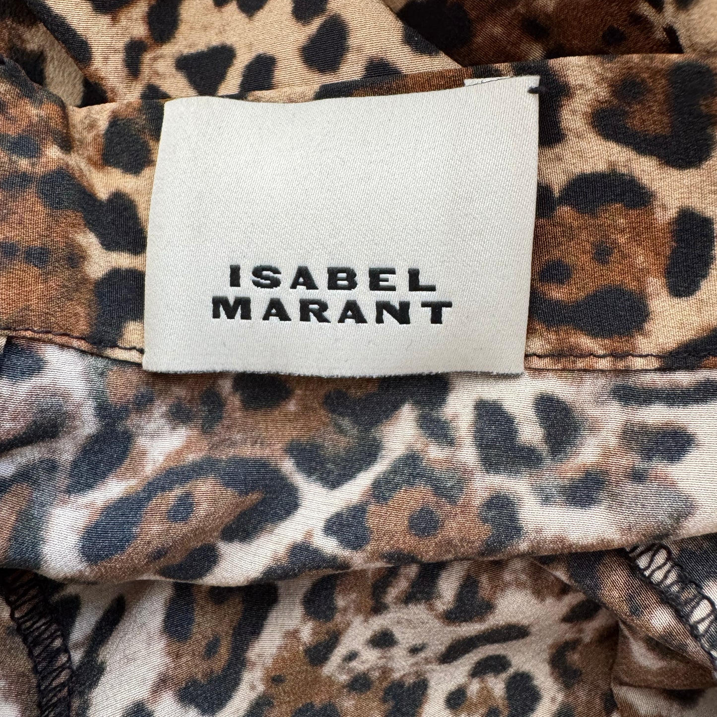 Isabel Marant "Sakura" Leopard Printed Silk Skirt, size 38 (fits size 4)