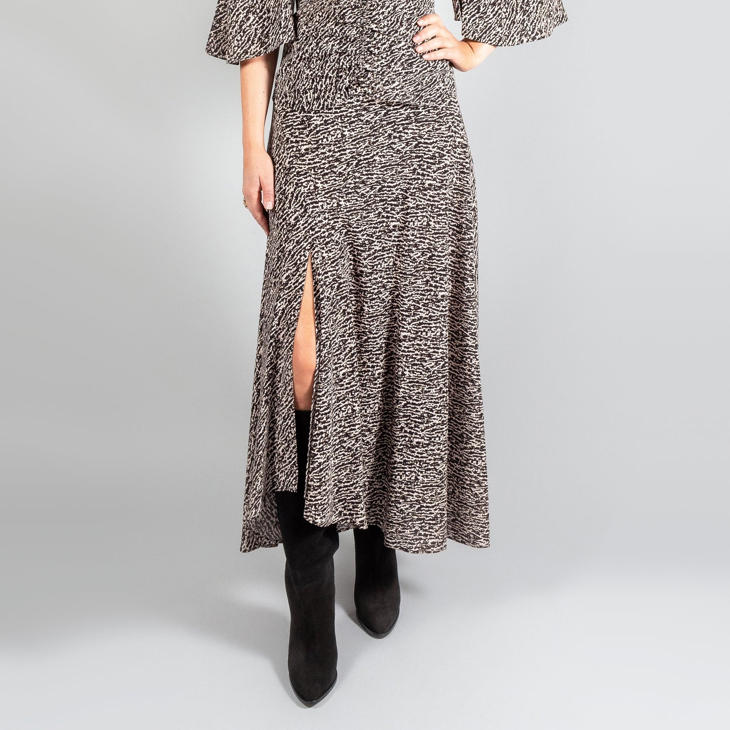 Isabel Marant "Sakura" Printed Silk Skirt, size 34 (fits size 0)