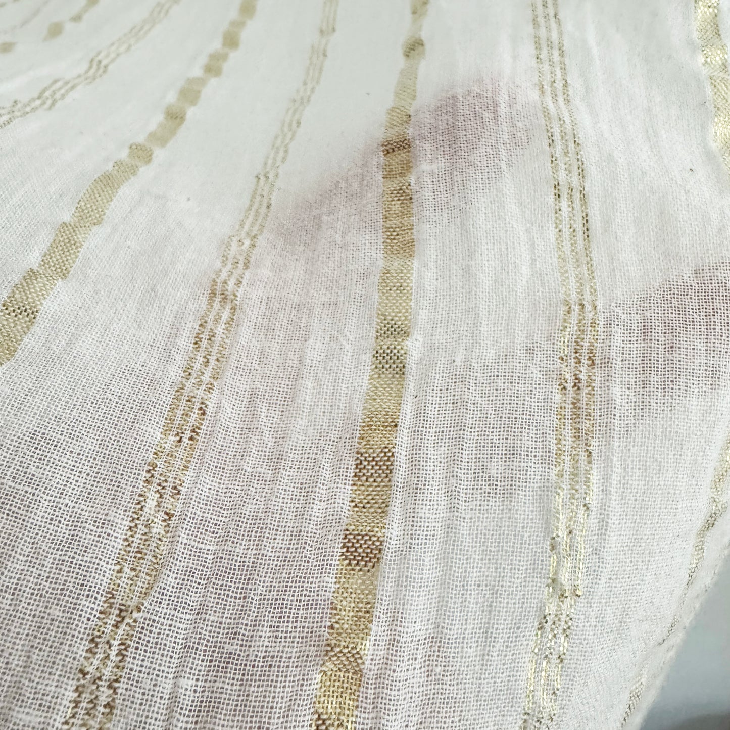 Isabel Marant Etoile "Samoa" Dress in Striped Ivory/Gold, size 40