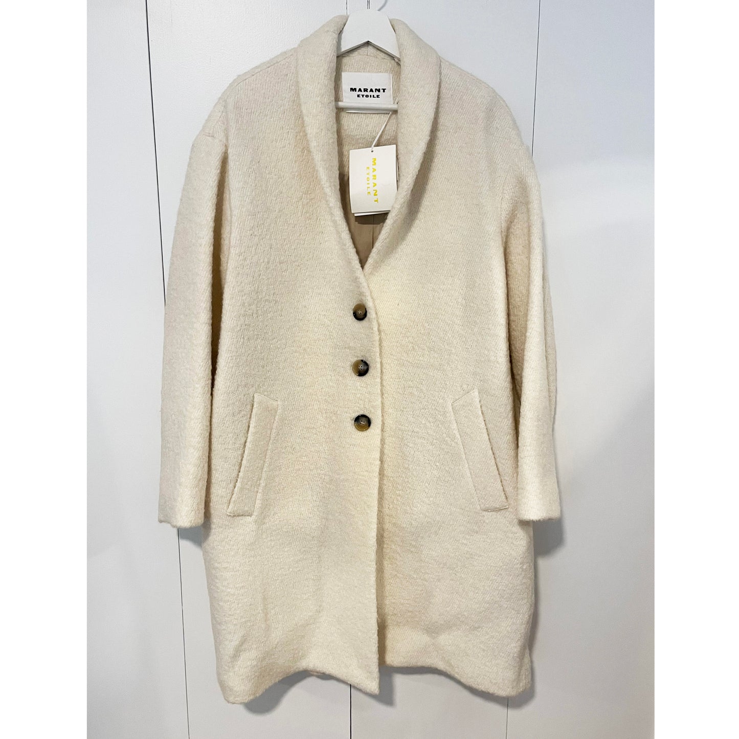 Isabel Marant Etoile "Sharon" Coat in Ecru, size 42 (fits 8/10)