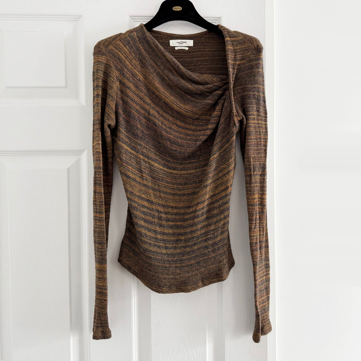 Isabel Marant Etoile "Jeneth" Top in Brown, size 38 (fits size 4/6 ish)