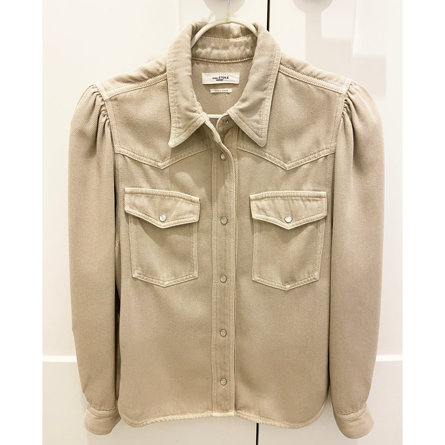 Isabel Marant Etoile "Tahisse" Shirt in Beige, size 36