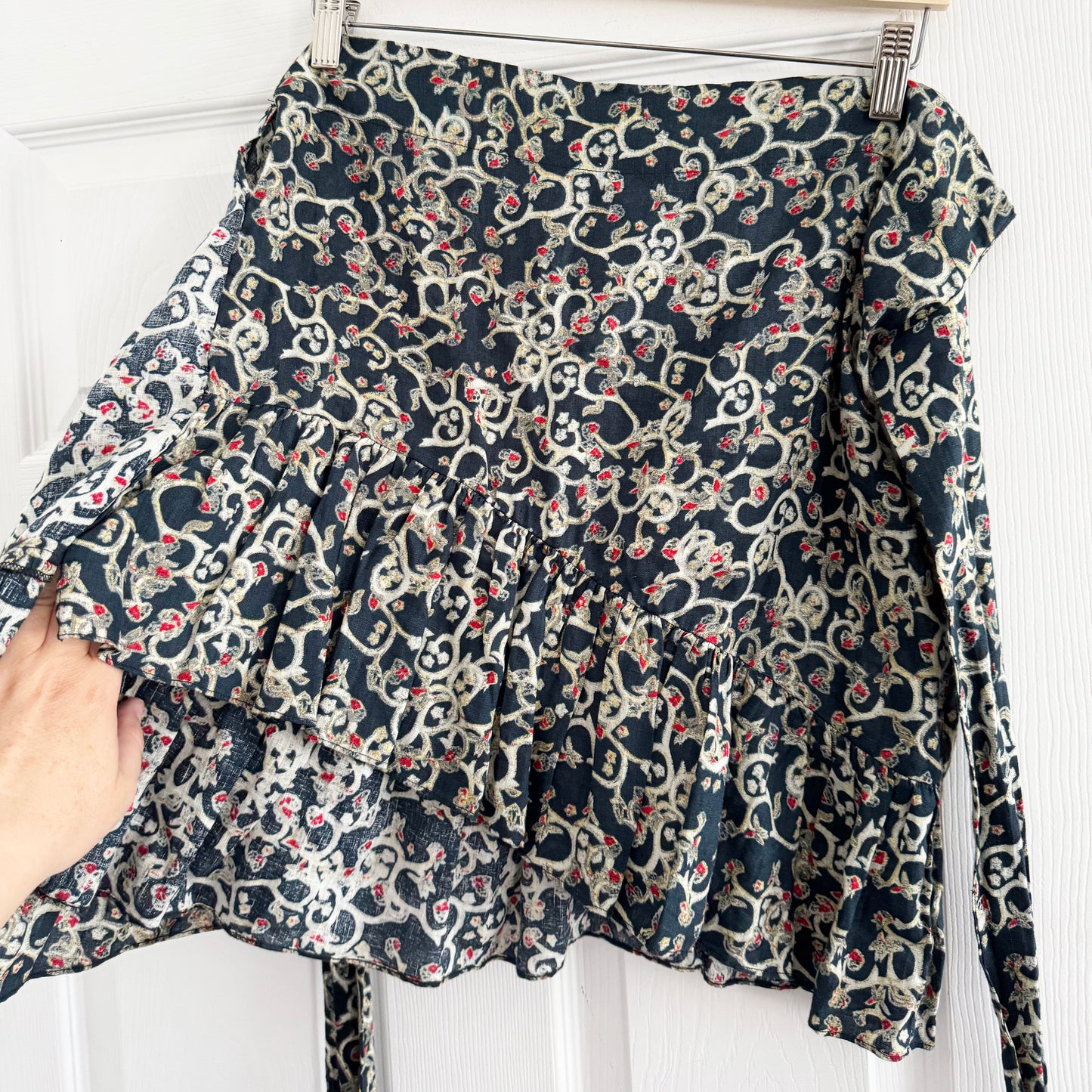 Jupe portefeuille imprimée Isabel Marant Etoile "Tempster", taille 38 (taille 4)