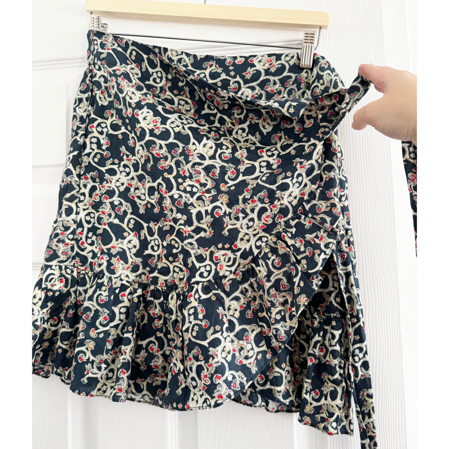 Jupe portefeuille imprimée Isabel Marant Etoile "Tempster", taille 38 (taille 4)