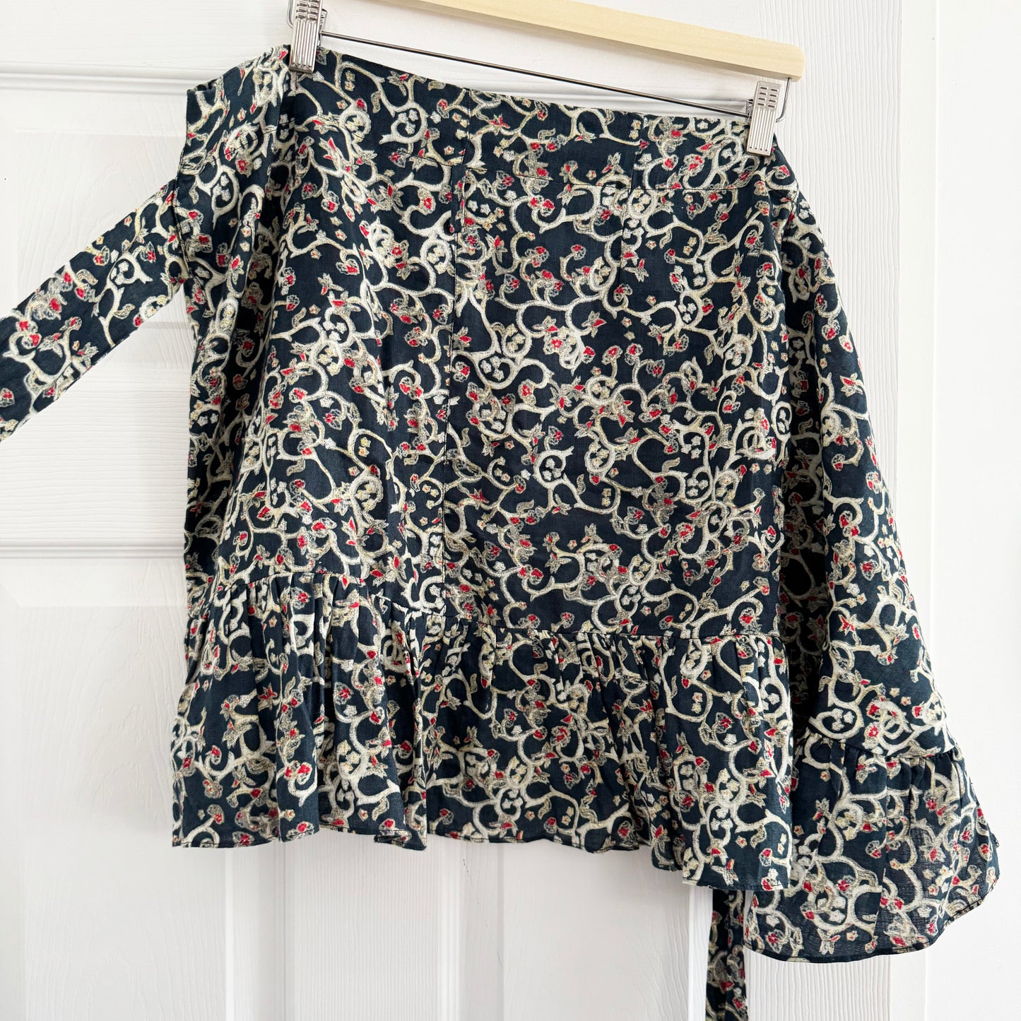 Jupe portefeuille imprimée Isabel Marant Etoile "Tempster", taille 38 (taille 4)