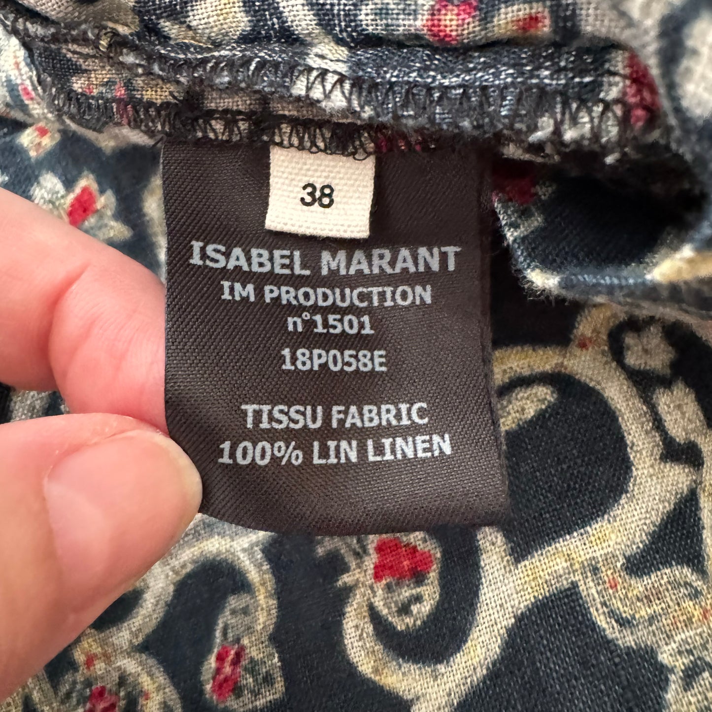Jupe portefeuille imprimée Isabel Marant Etoile "Tempster", taille 38 (taille 4)