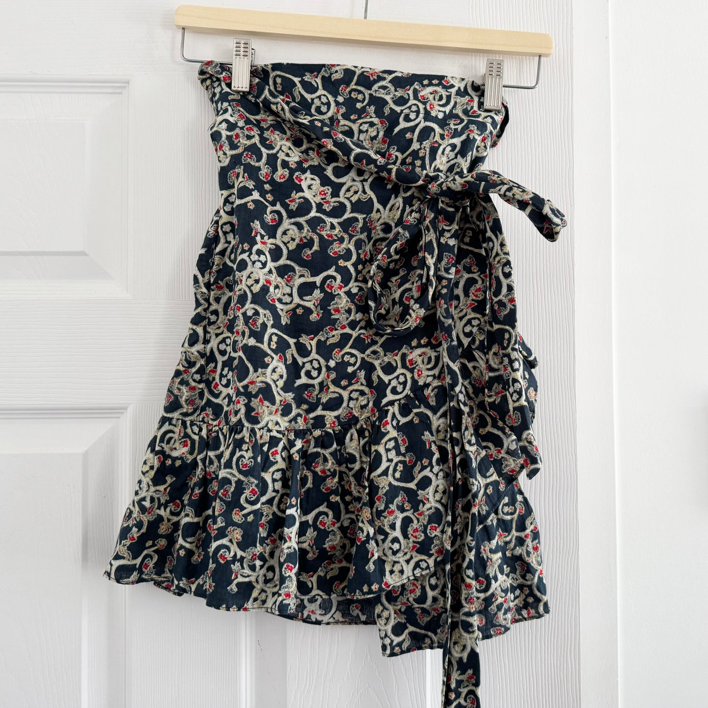 Jupe portefeuille imprimée Isabel Marant Etoile "Tempster", taille 38 (taille 4)