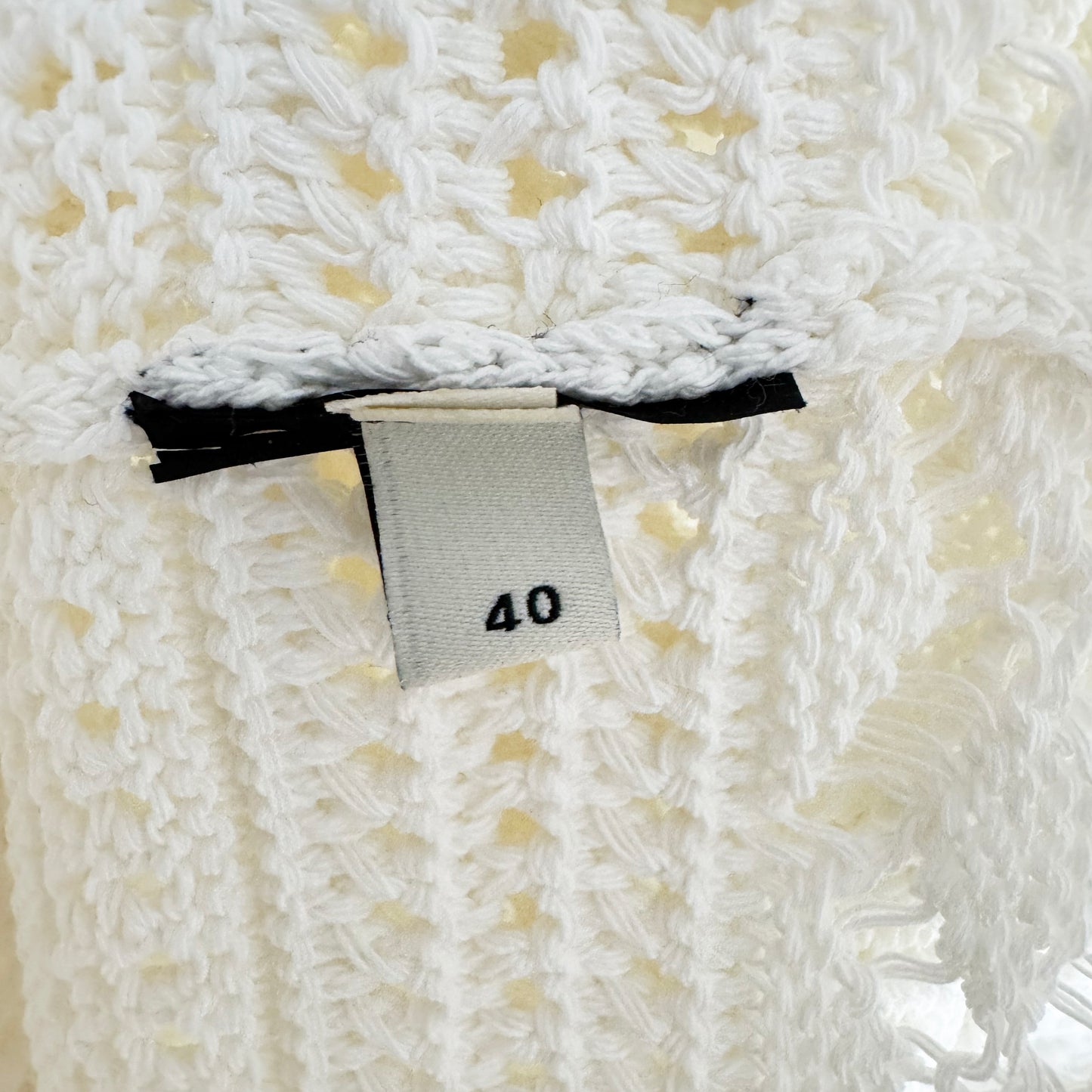 Isabel Marant "Ava" Cotton Crochet Midi Dress in White, size 40 (fits US 4/6)