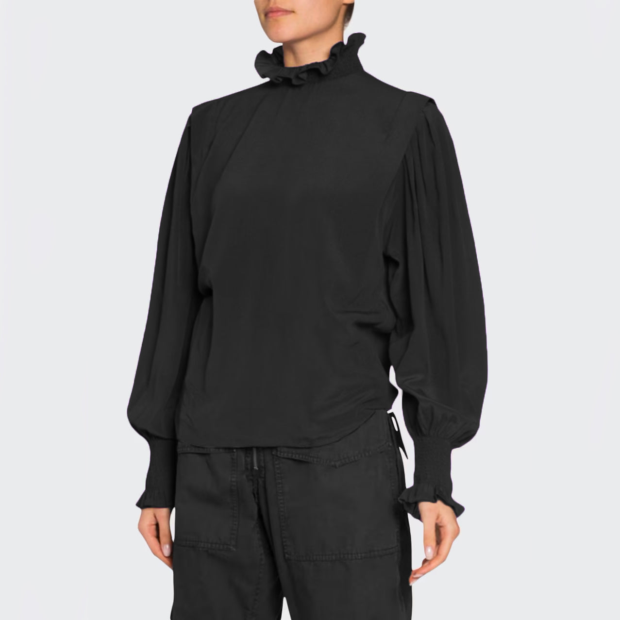 Isabel Marant Etoile "Yoshi" Top in Black, size 34 (XS)