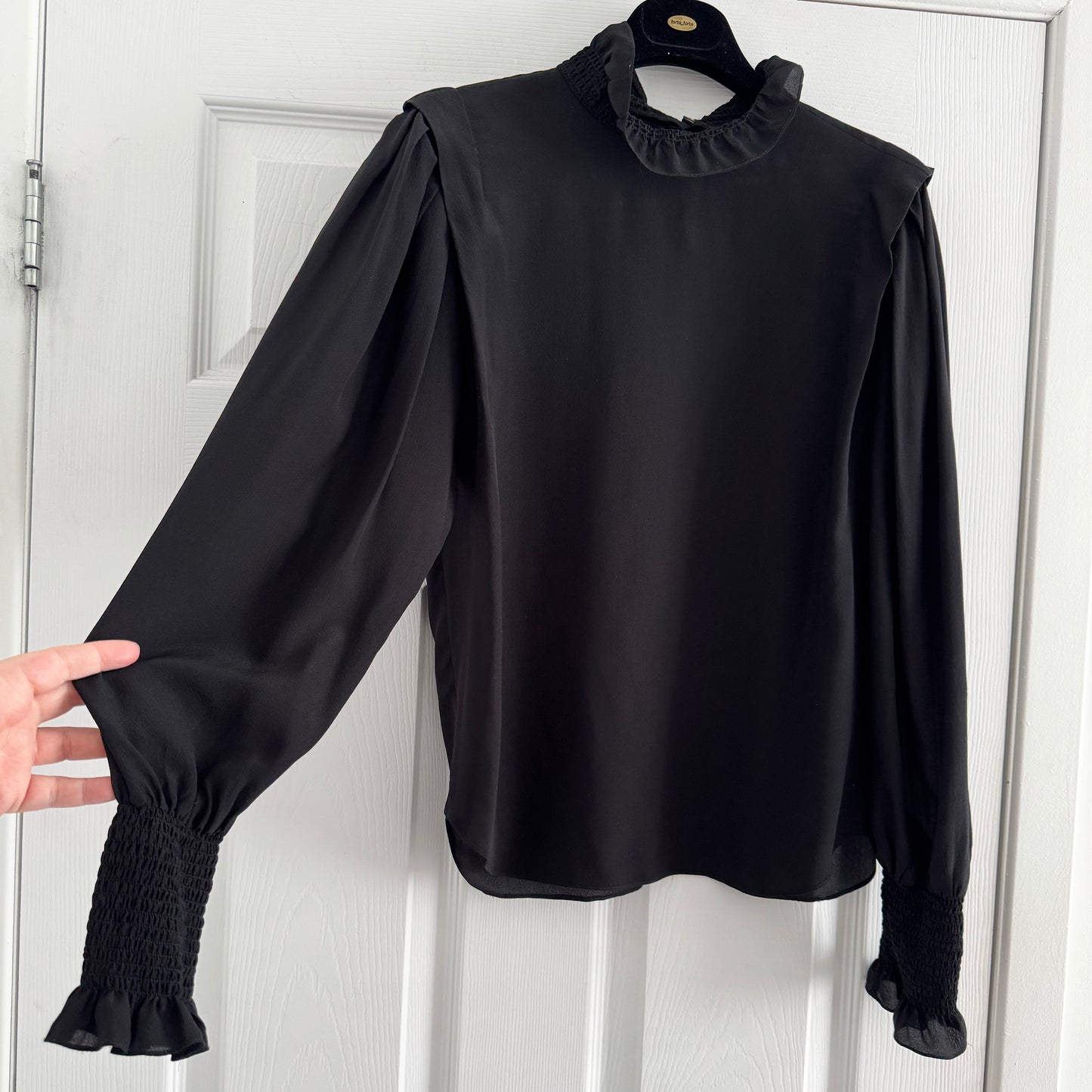 Isabel Marant Etoile "Yoshi" Top in Black, size 34 (XS)