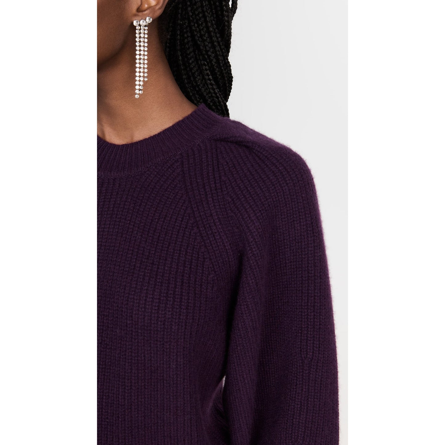 Isabel Marant "Billie" Cashmere Sweater in Dark Purple, size 40