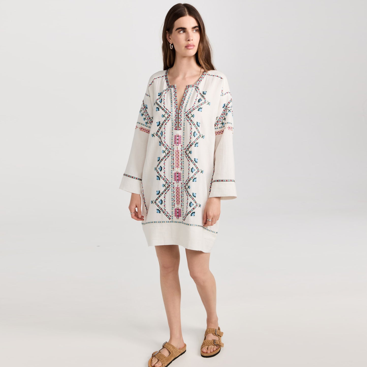 Isabel Marant "Chemsi" Embroidered Dress, size 42 (fits L-XL)