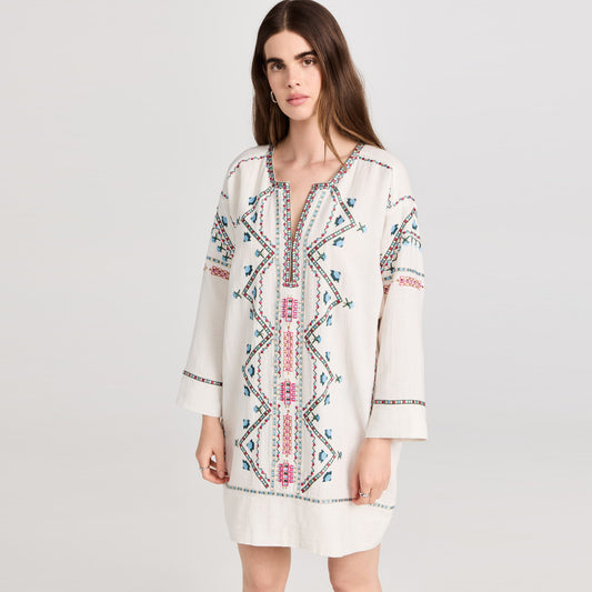Isabel Marant "Chemsi" Embroidered Dress, size 42 (fits L-XL)