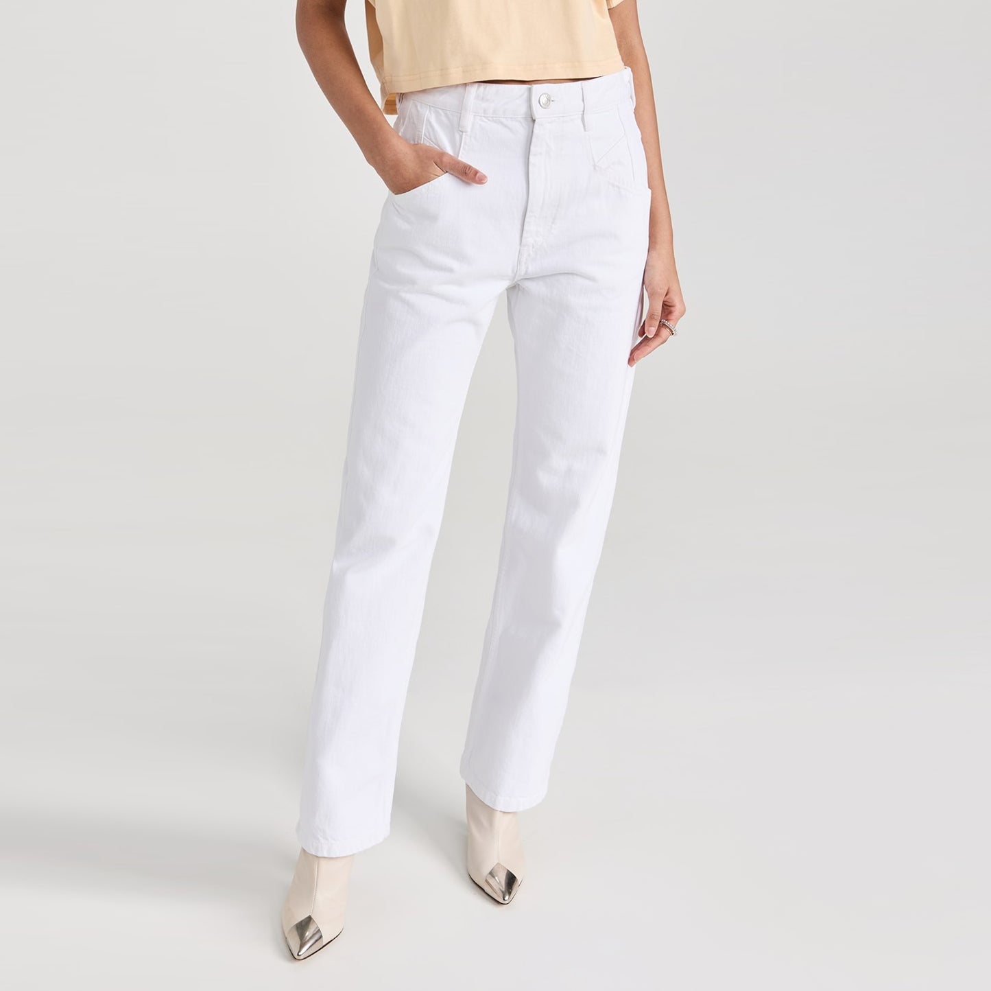 Isabel Marant "Nadege" Jeans in White, size 34