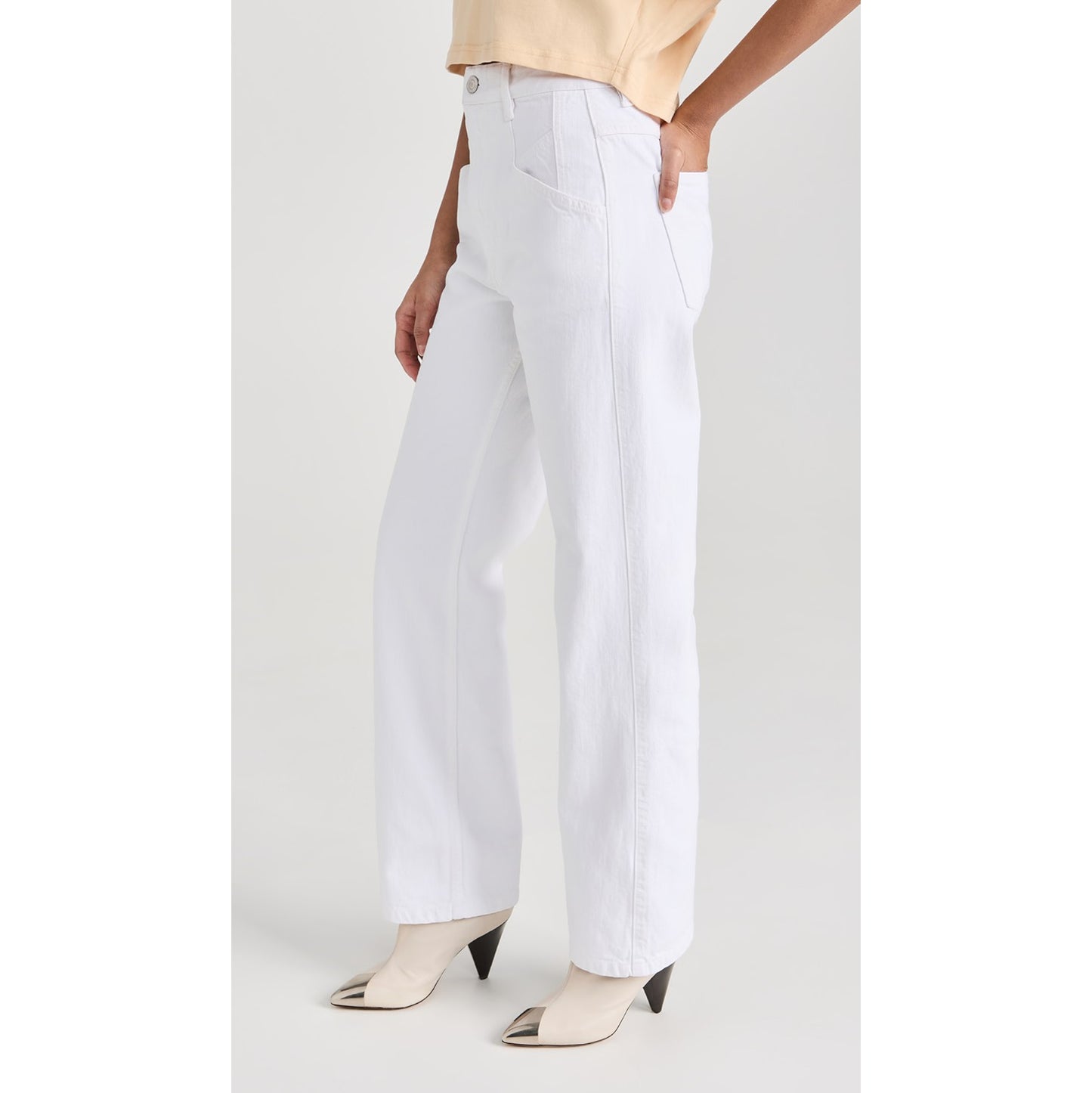 Isabel Marant "Nadege" Jeans in White, size 34