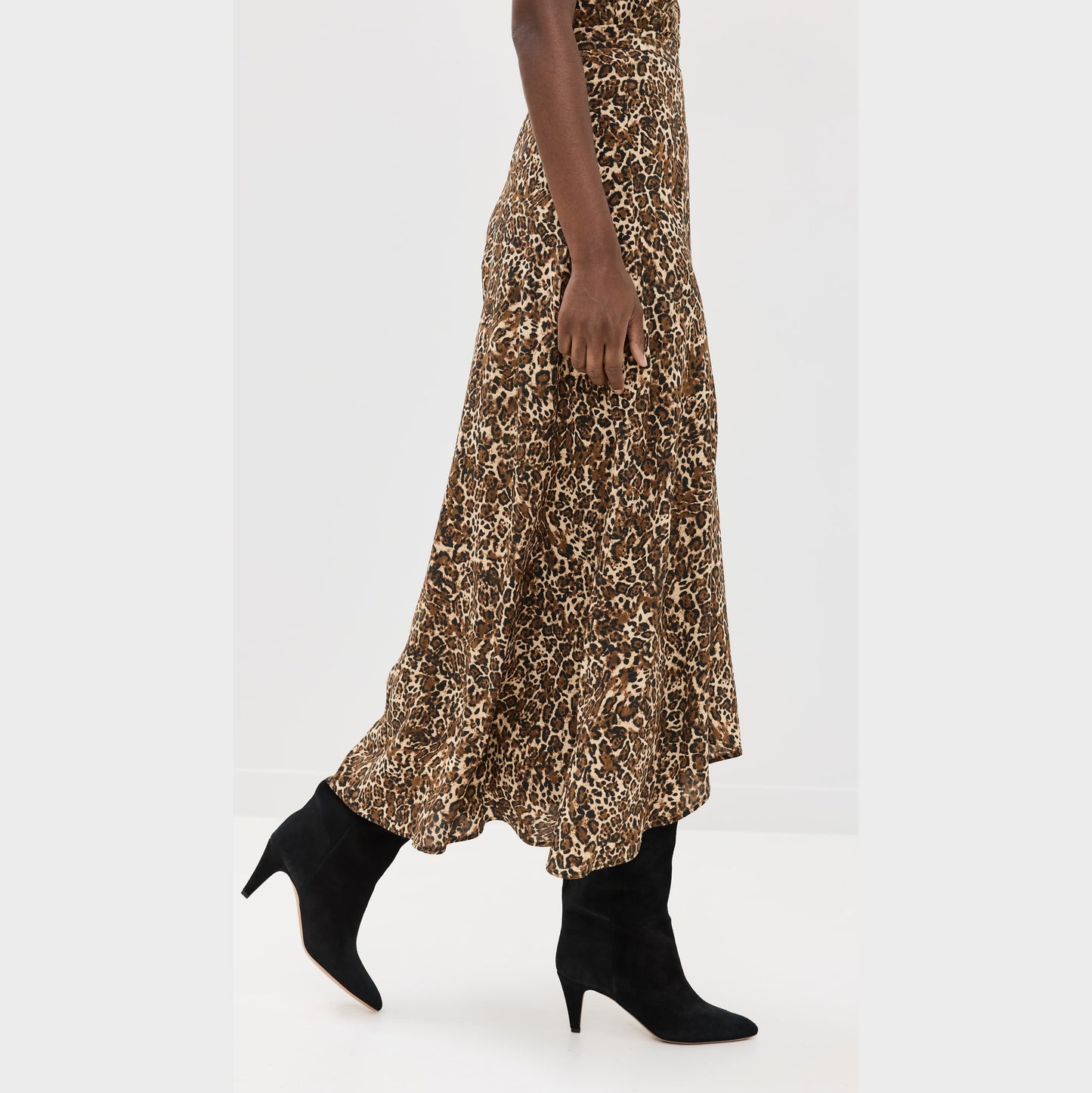 Isabel Marant "Sakura" Leopard Printed Silk Skirt, size 38 (fits size 4)