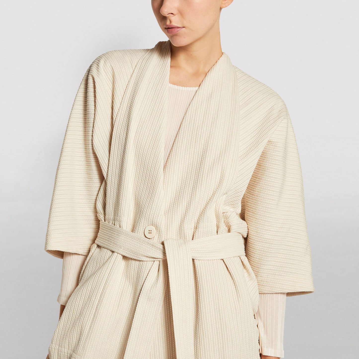 Issey Miyake Sashiko Wrap Kimono Jacket taille « 2 » s’adapte à M à XL