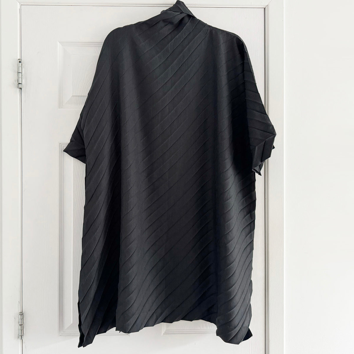 Issey Miyake Cauliflower Pleated Minidress in Grey, One size Only