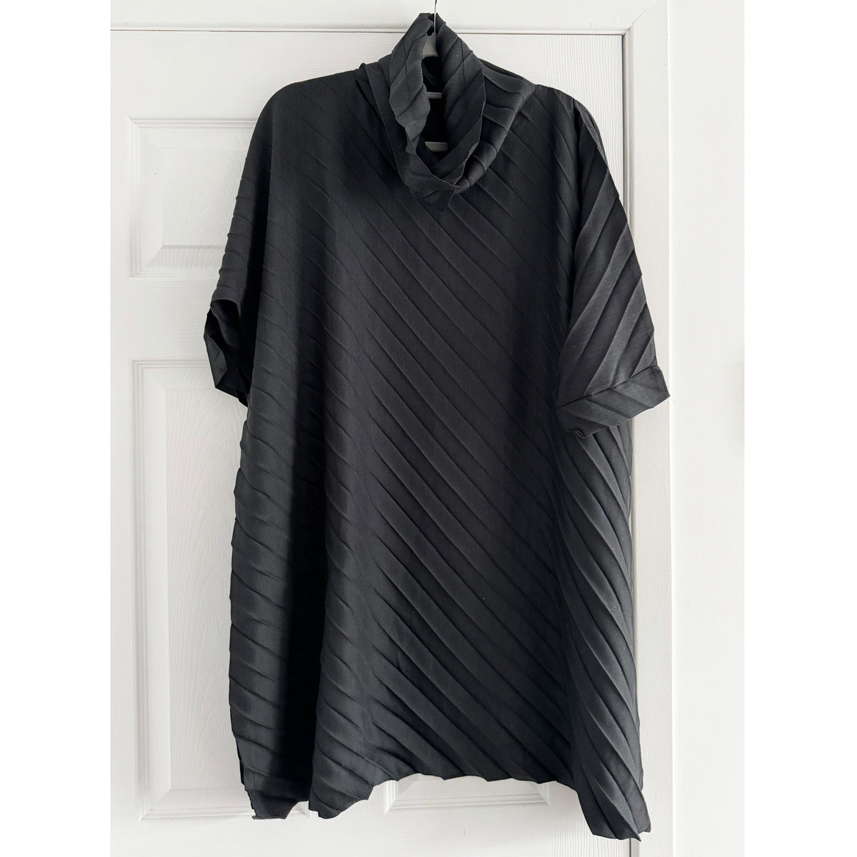 Issey Miyake Cauliflower Pleated Minidress in Grey, One size Only