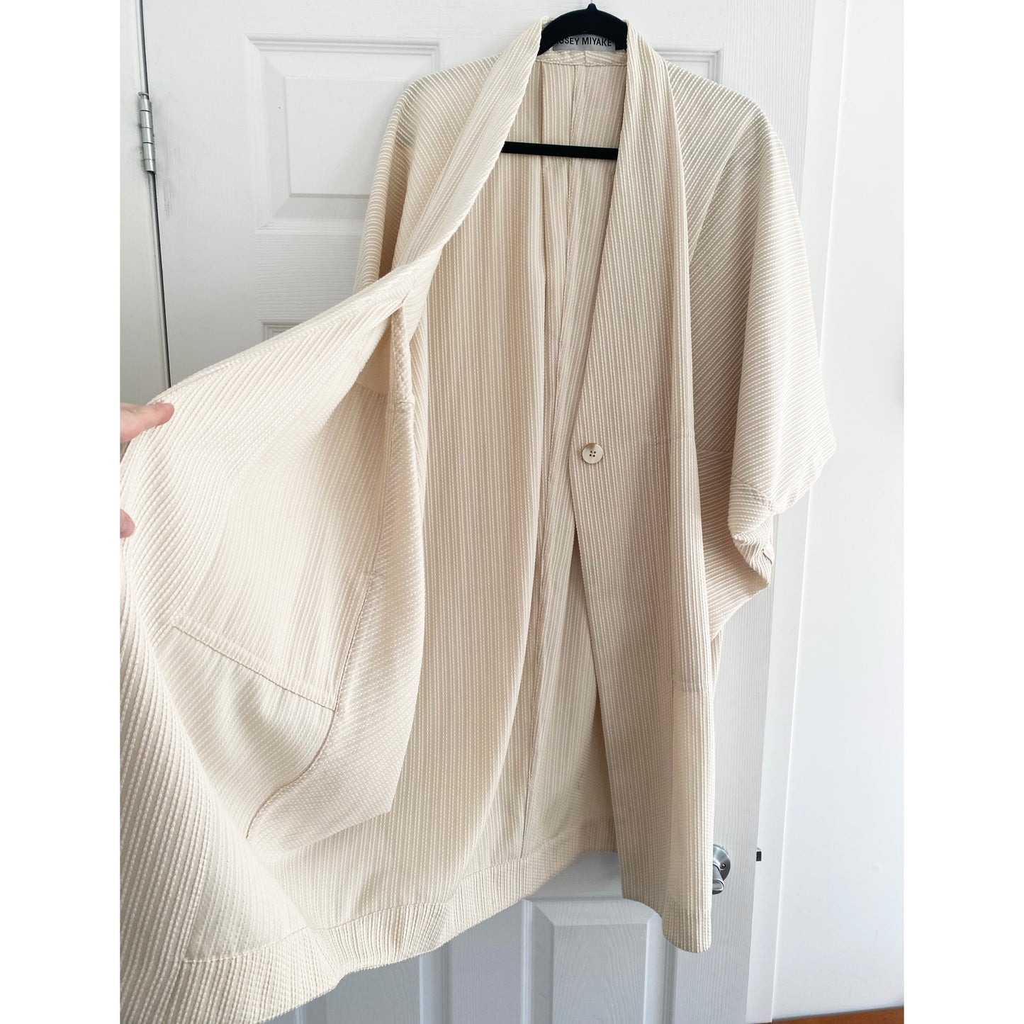 Issey Miyake Sashiko Wrap Kimono Jacket taille « 2 » s’adapte à M à XL