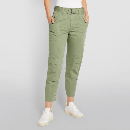 J Brand "Athena" Cotton/Linen Cargo Pant in Green, size 32