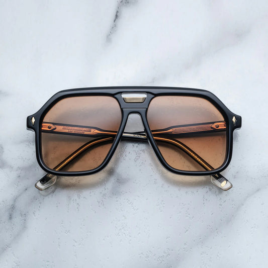 Jacques Marie Mage "Casius" Sunglasses in "Beluga" Black
