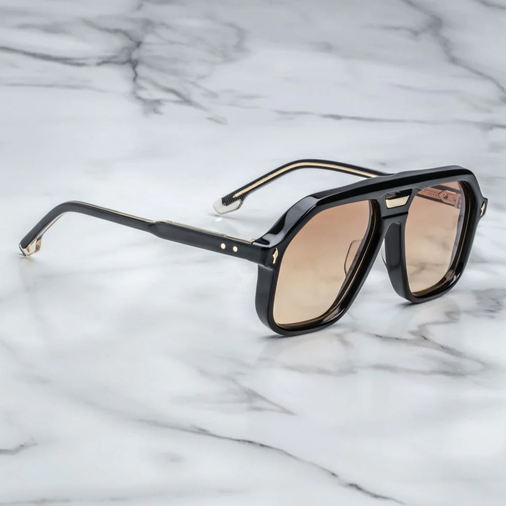 Jacques Marie Mage "Casius" Sunglasses in "Beluga" Black