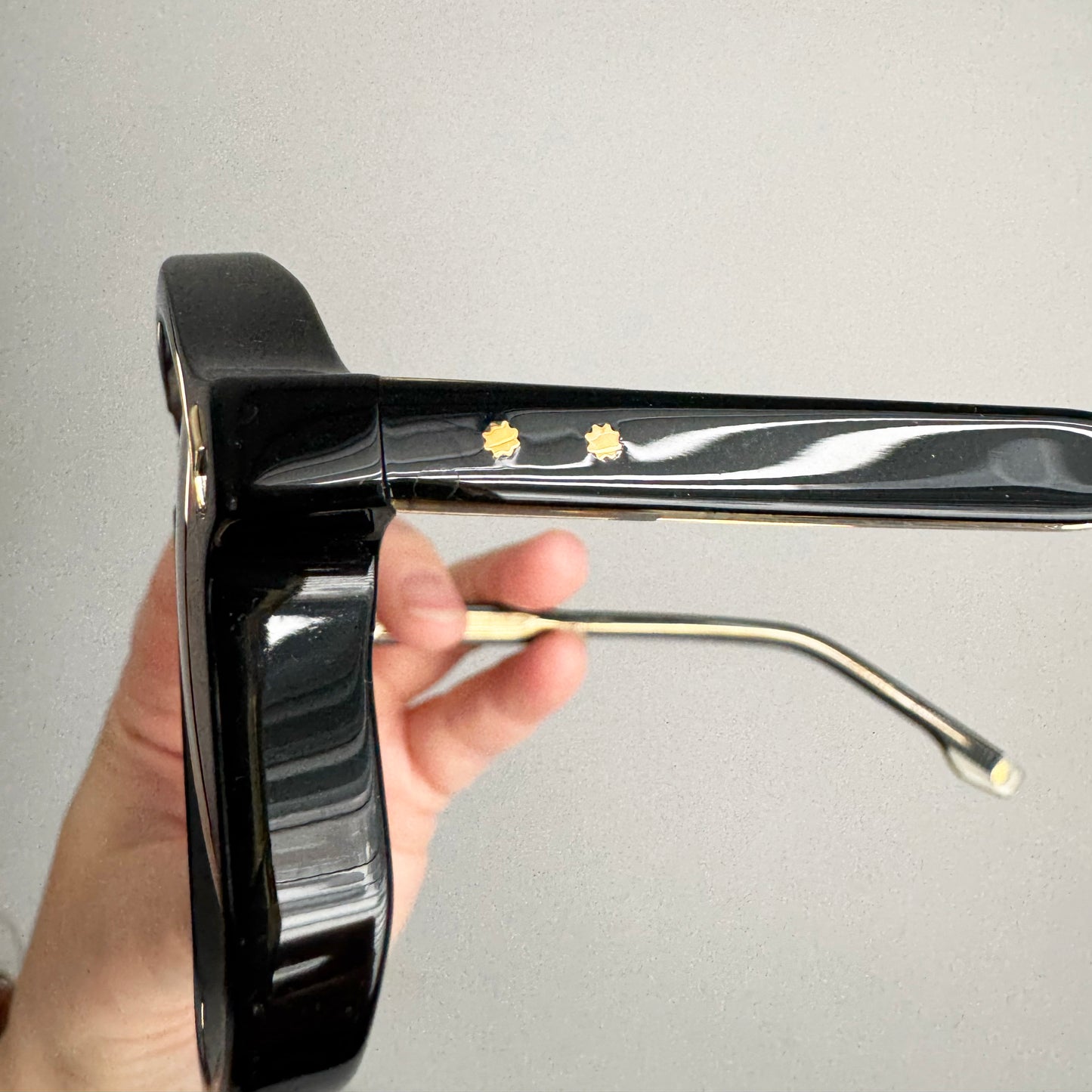 Jacques Marie Mage "Casius" Sunglasses in "Beluga" Black