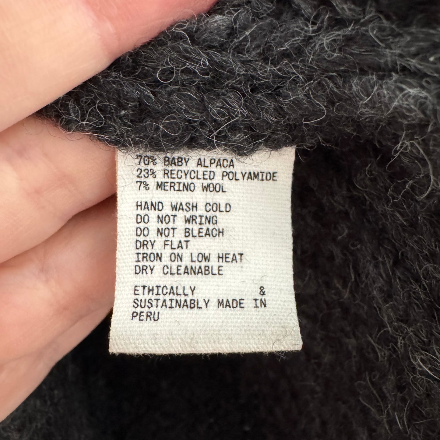 James Street "Frank" Cardigan in Charcoal Grey, size Medium