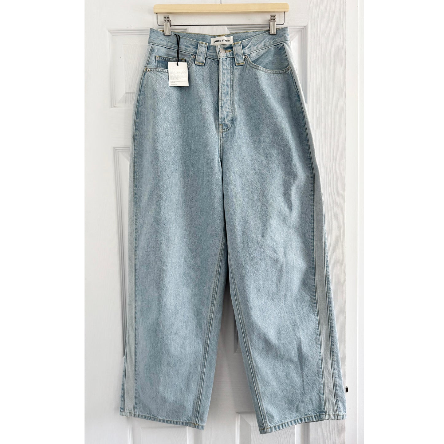 James Street Track Jean in Faded Blue, size 28
