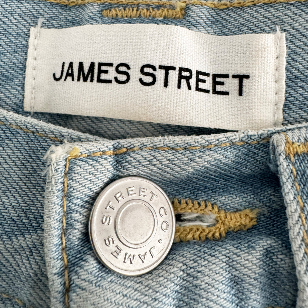 James Street Track Jean in Faded Blue, size 28