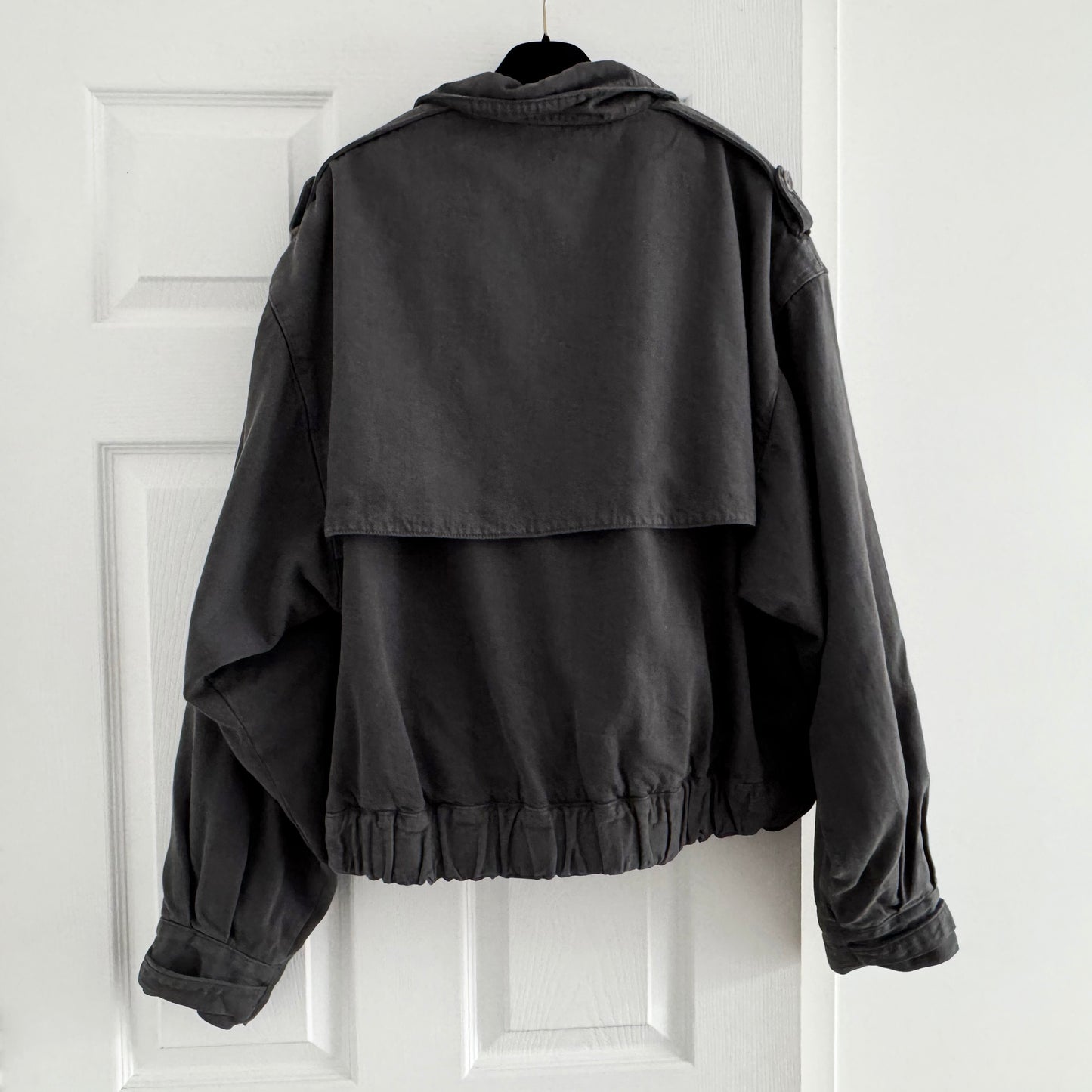 James Street Trench Bomber in Grey, size Large