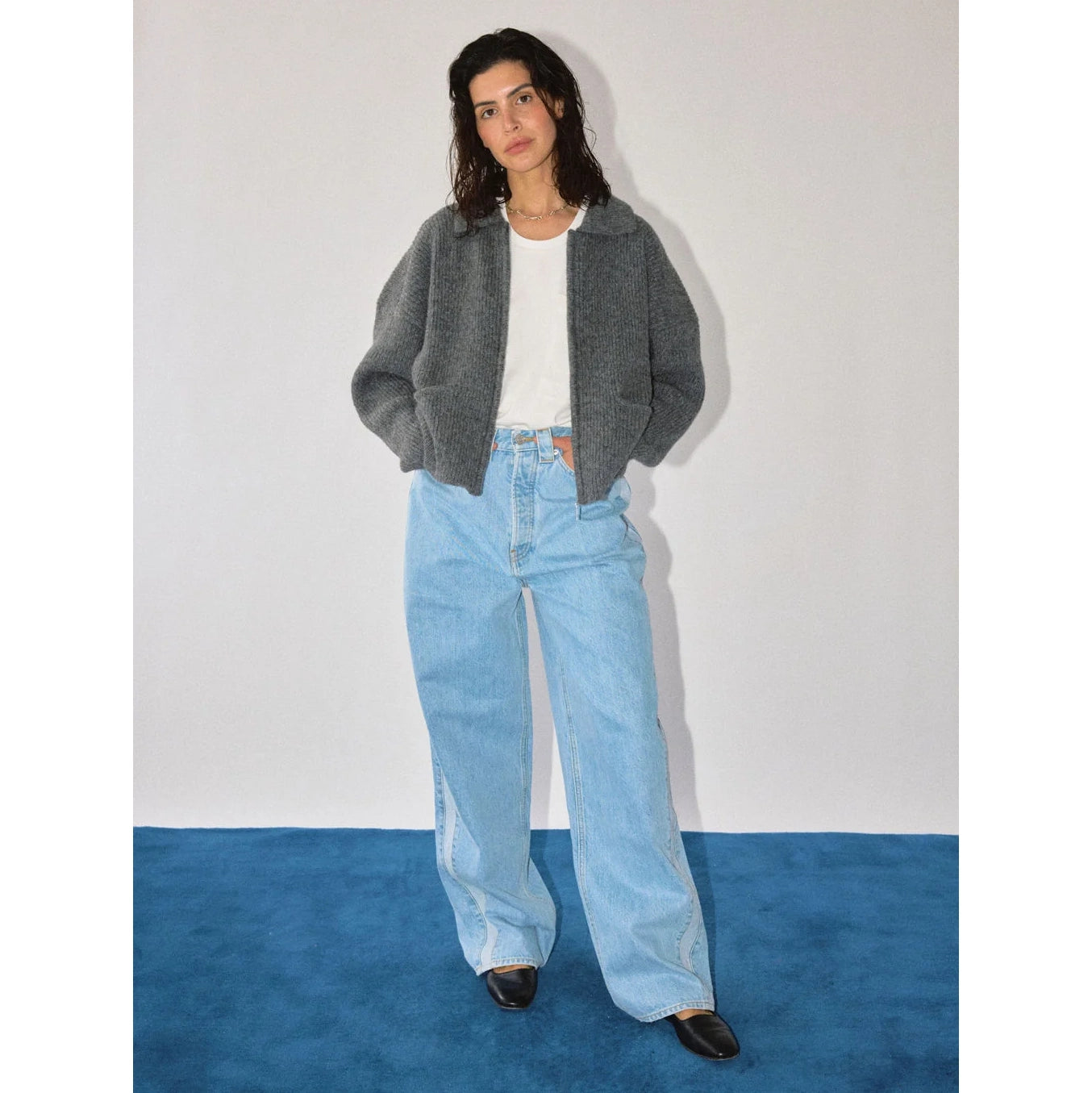 James Street Track Jean in Faded Blue, size 28