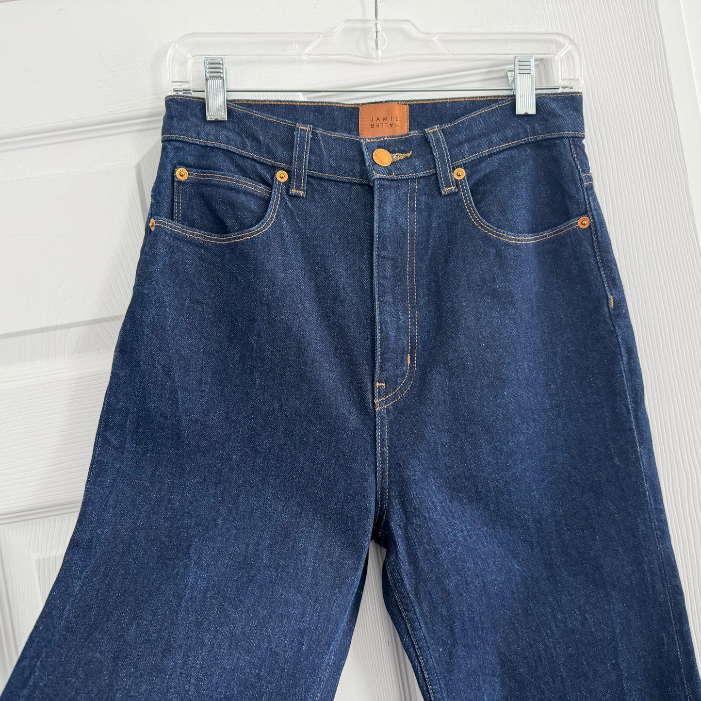 Jamie Haller "The Wide A-Leg" Jean in Dark Denim, size 27