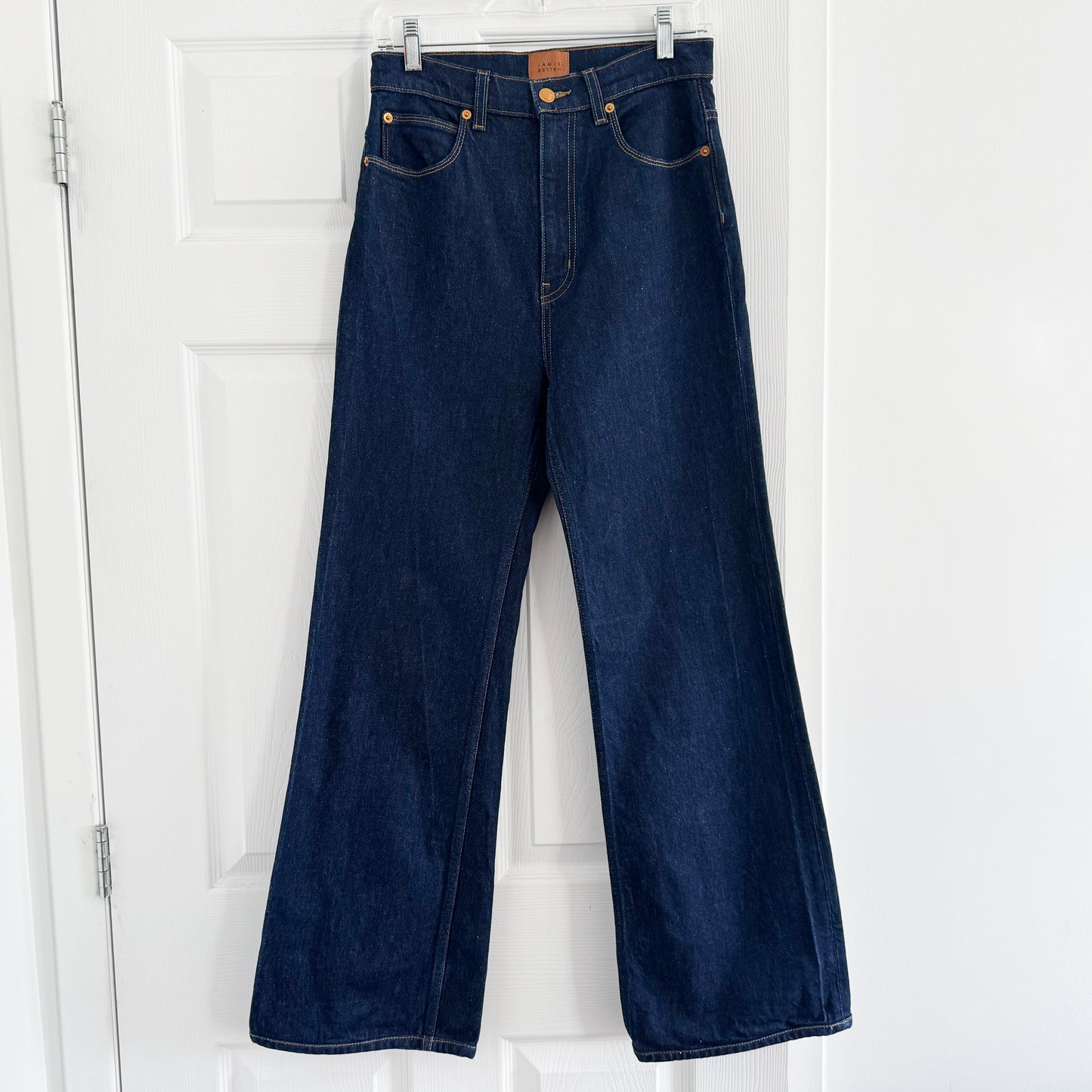 Jamie Haller "The Wide A-Leg" Jean in Dark Denim, size 27