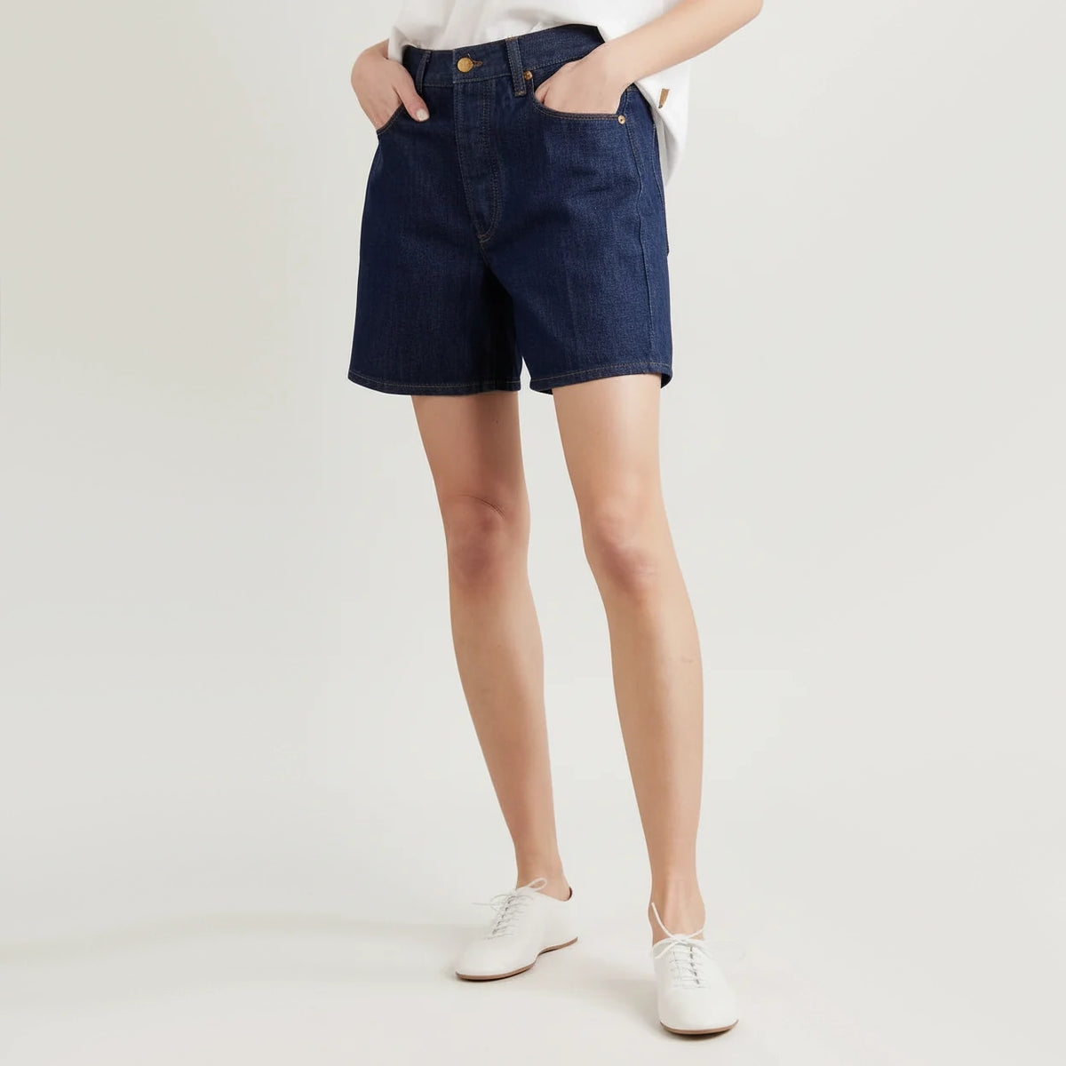 Jamie Haller "The Tailored Short" in "Raw Rinse", size 28
