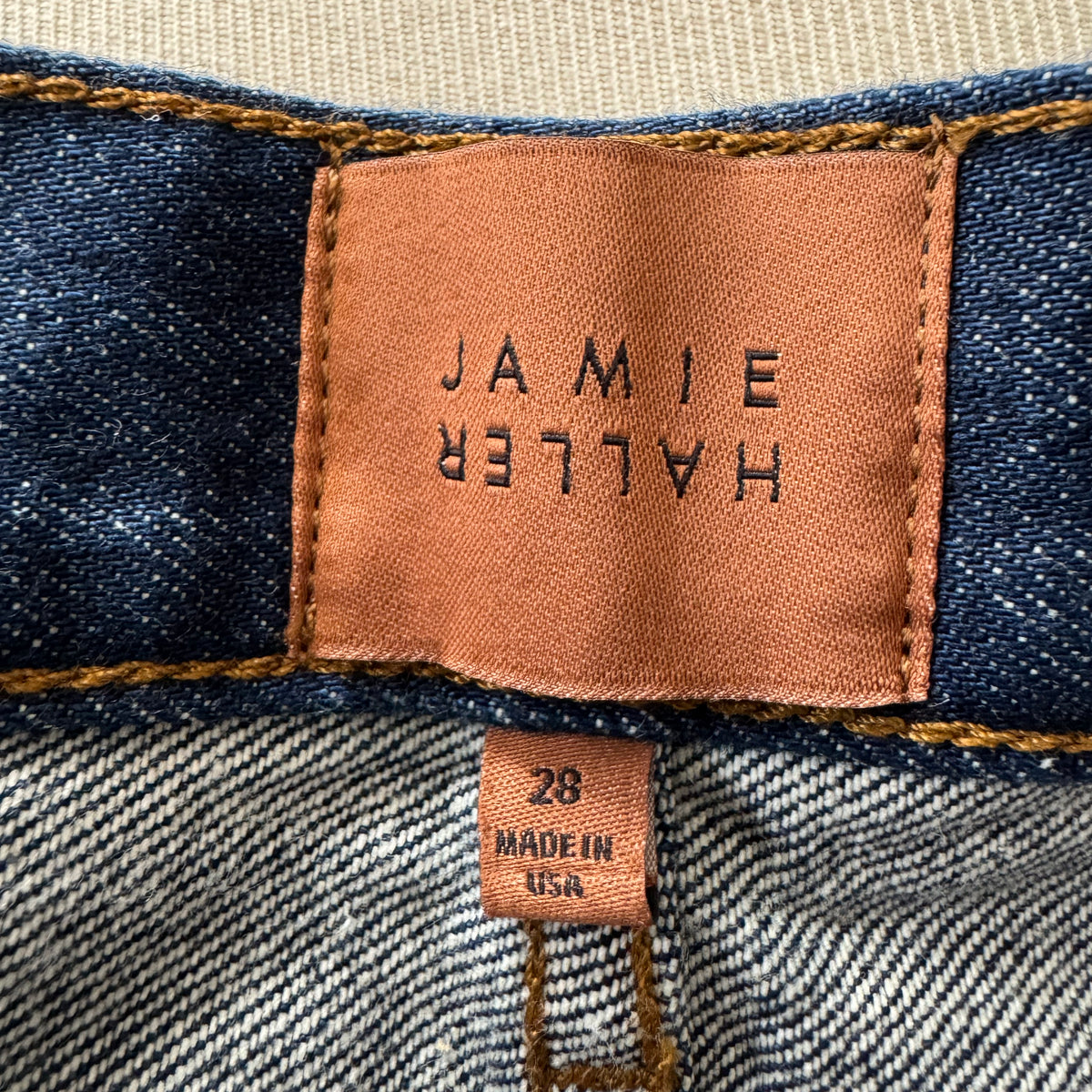 Jamie Haller "The Tailored Short" in "Raw Rinse", size 28