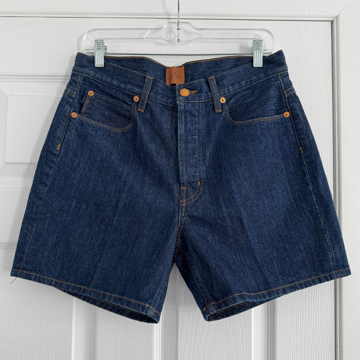 Jamie Haller "The Tailored Short" in "Raw Rinse", size 28