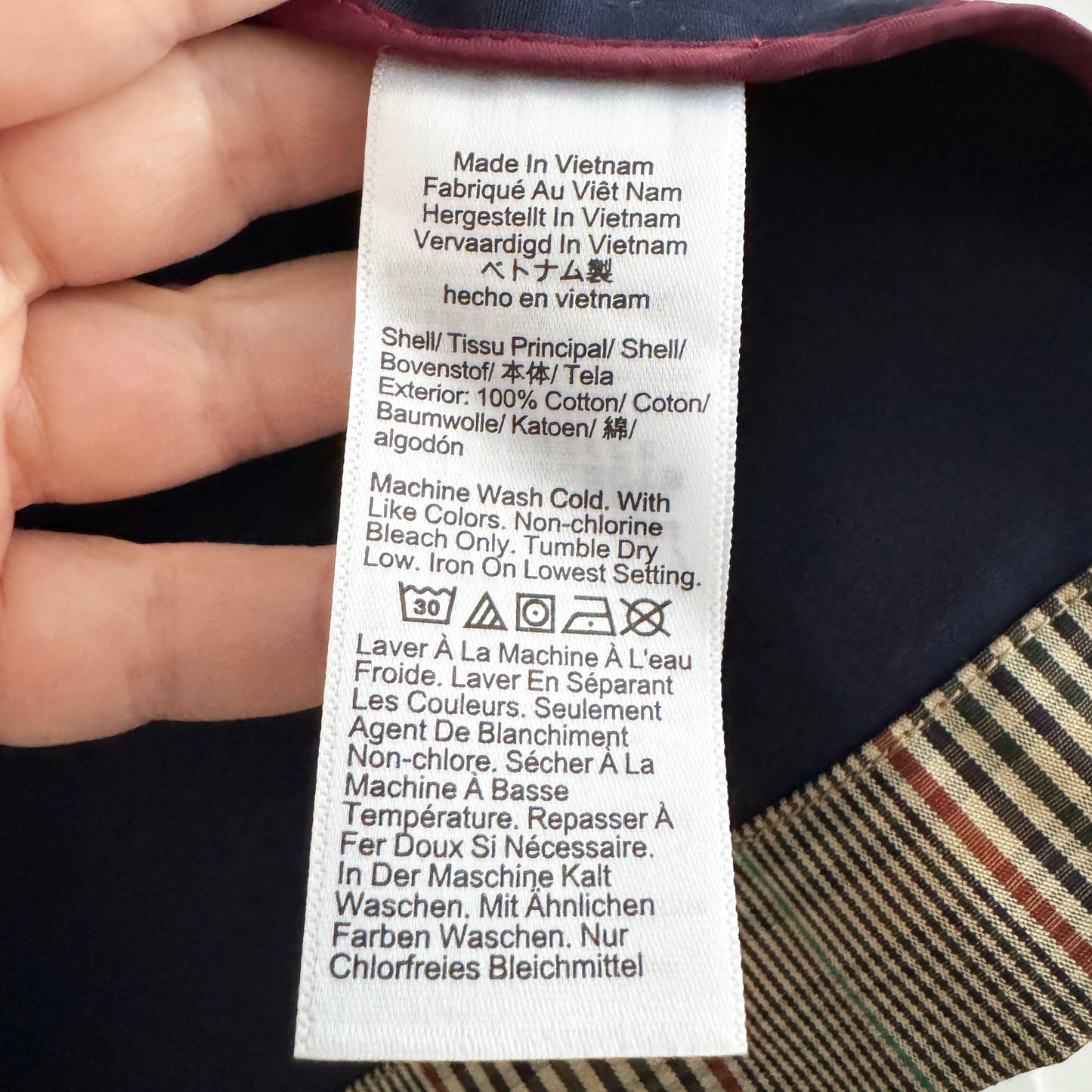 J. Crew Double-faced Cotton "Barn Jacket" in Plaid, size Small