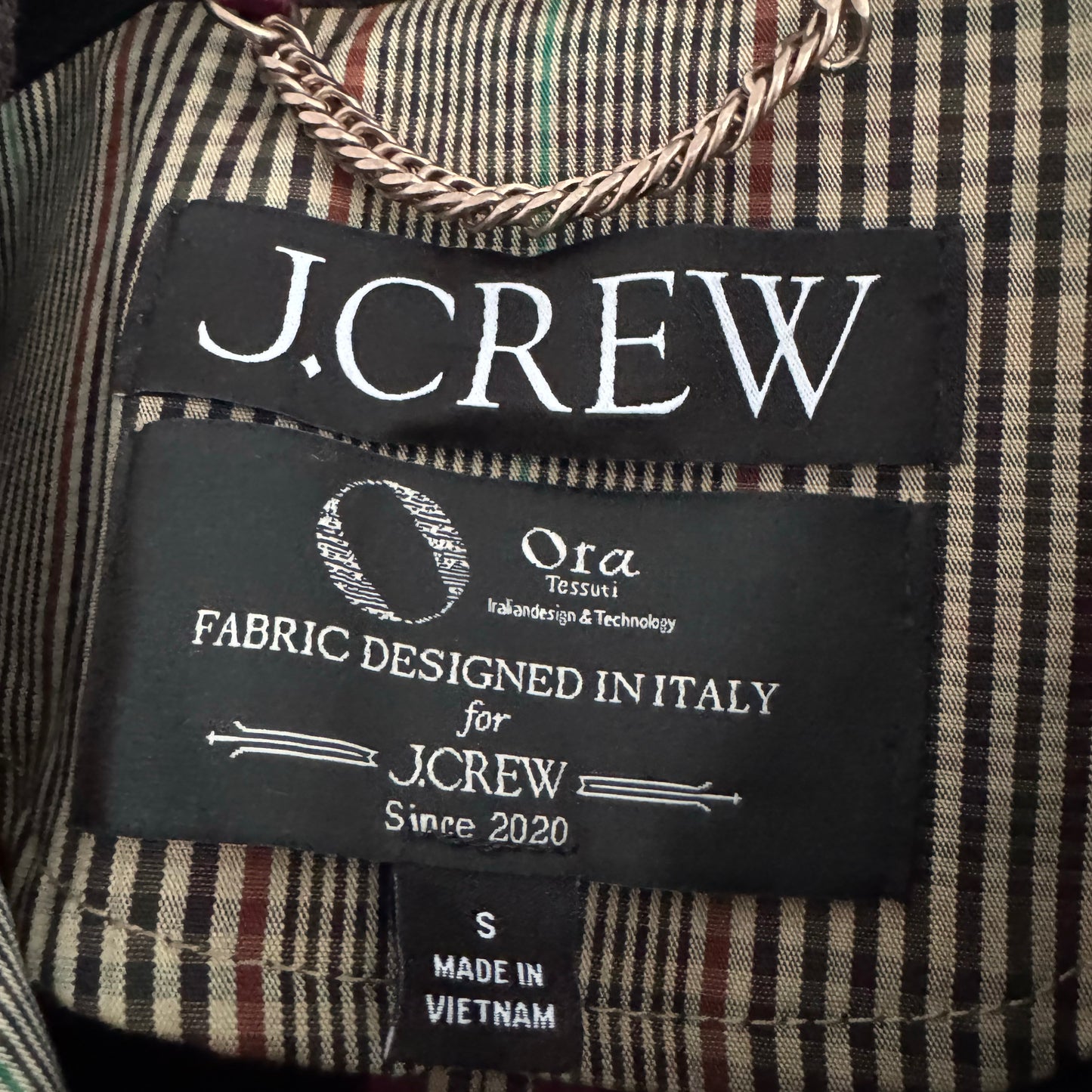 J. Crew Double-faced Cotton "Barn Jacket" in Plaid, size Small