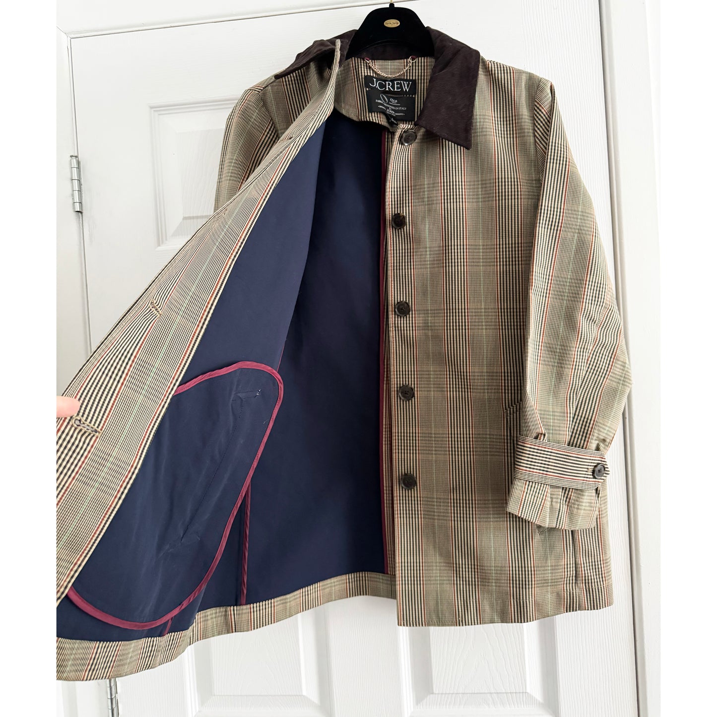 J. Crew Double-faced Cotton "Barn Jacket" in Plaid, size Small