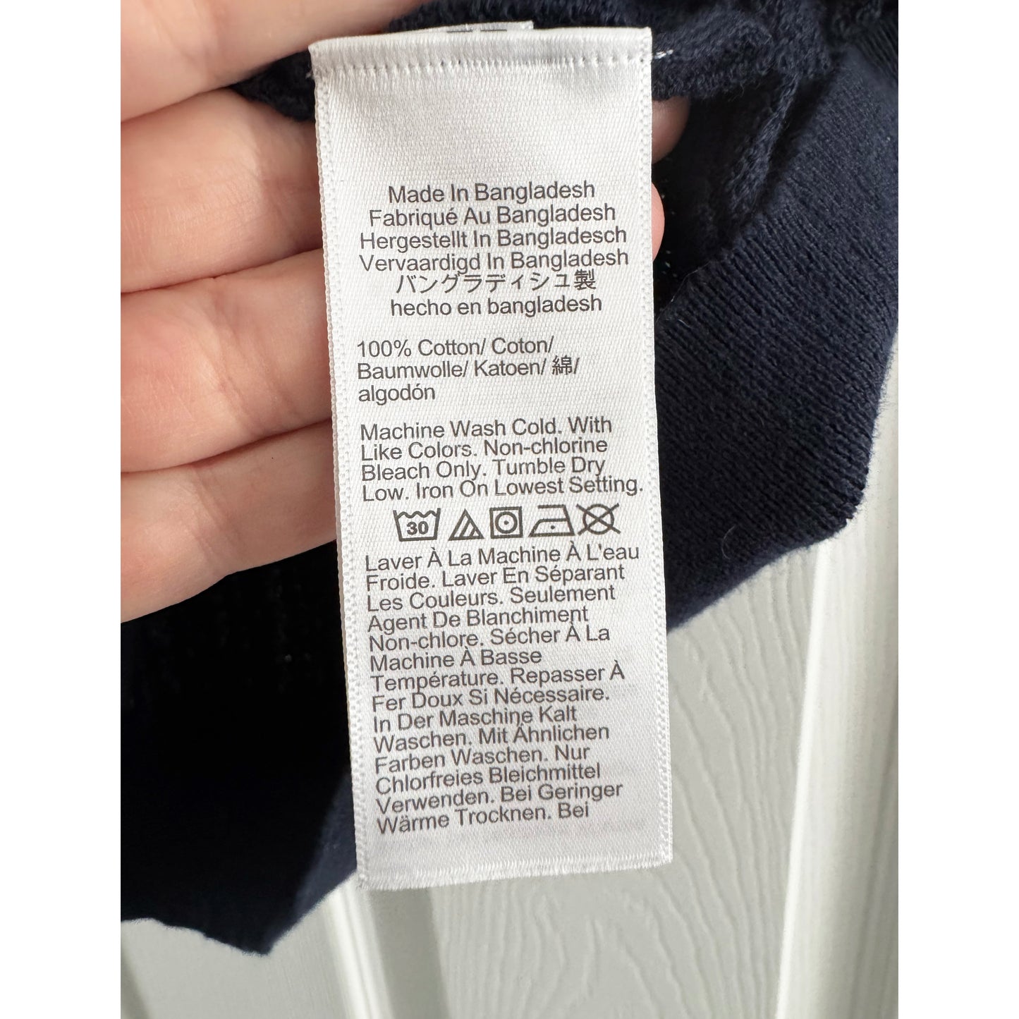 MENS J. Crew Polo Neck Knit Top in Navy, size Small