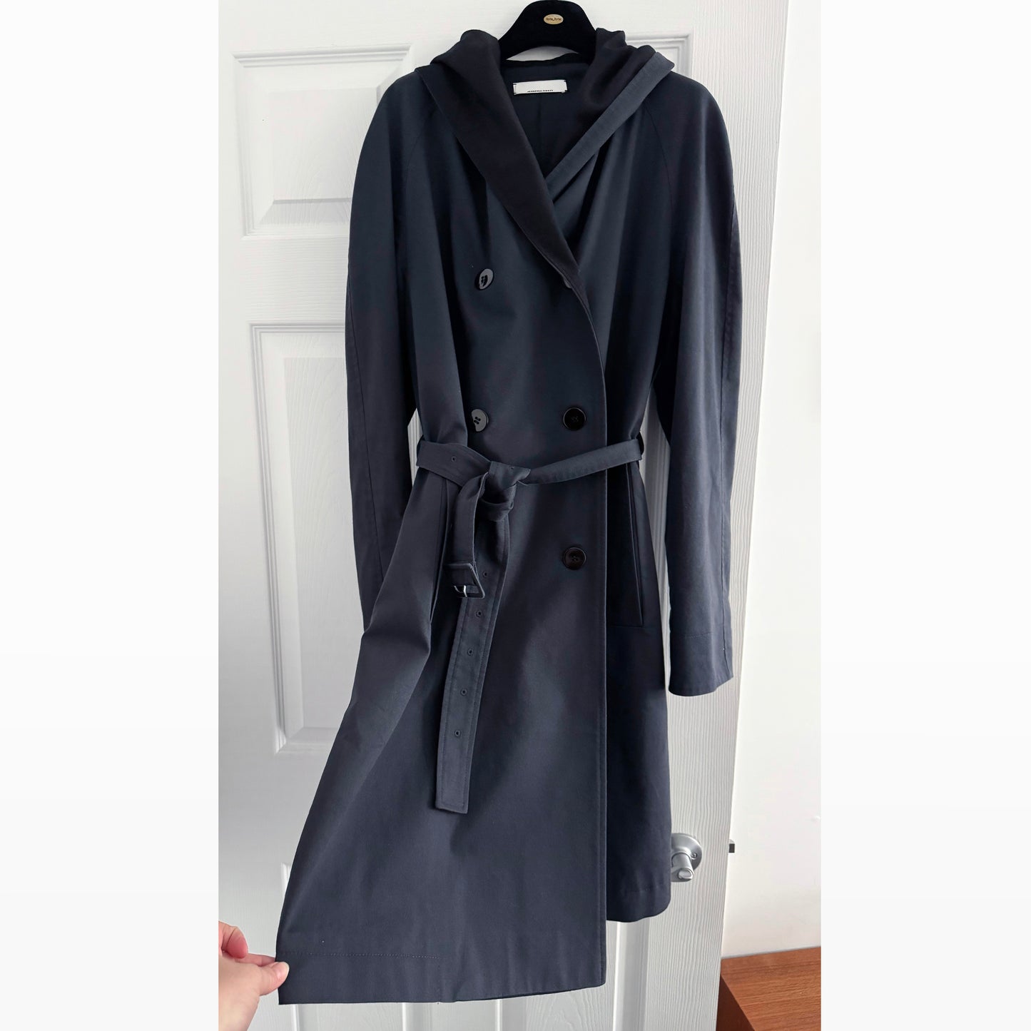 Jean Paul Knott Navy/Black Trench, size "2" (fits size Medium)