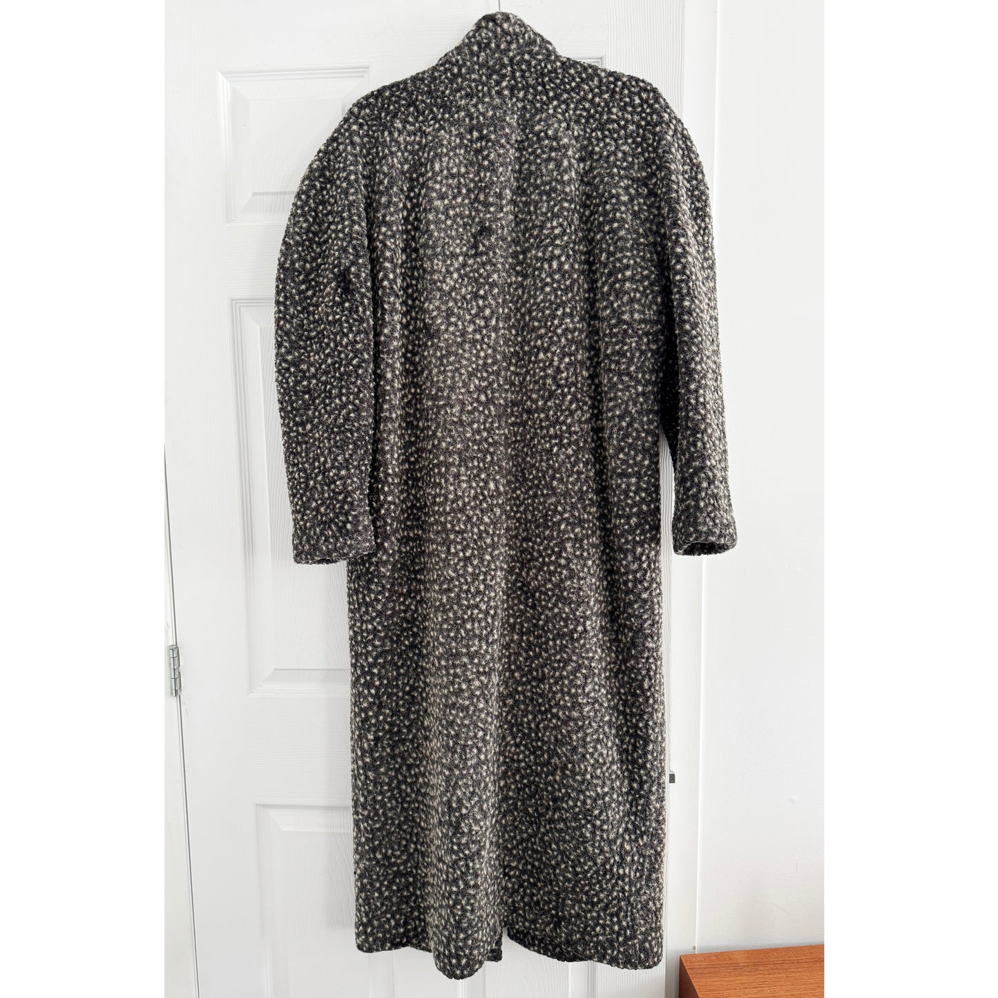 Jeremy Liang Speckled Grey Coat, size Medium