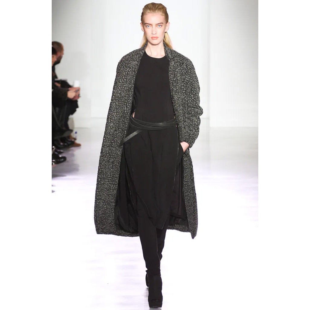 Jeremy Liang Speckled Grey Coat, size Medium