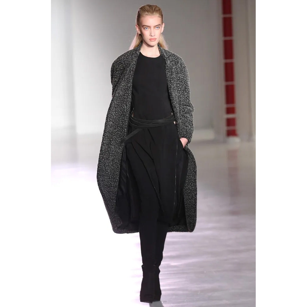 Jeremy Liang Speckled Grey Coat, size Medium