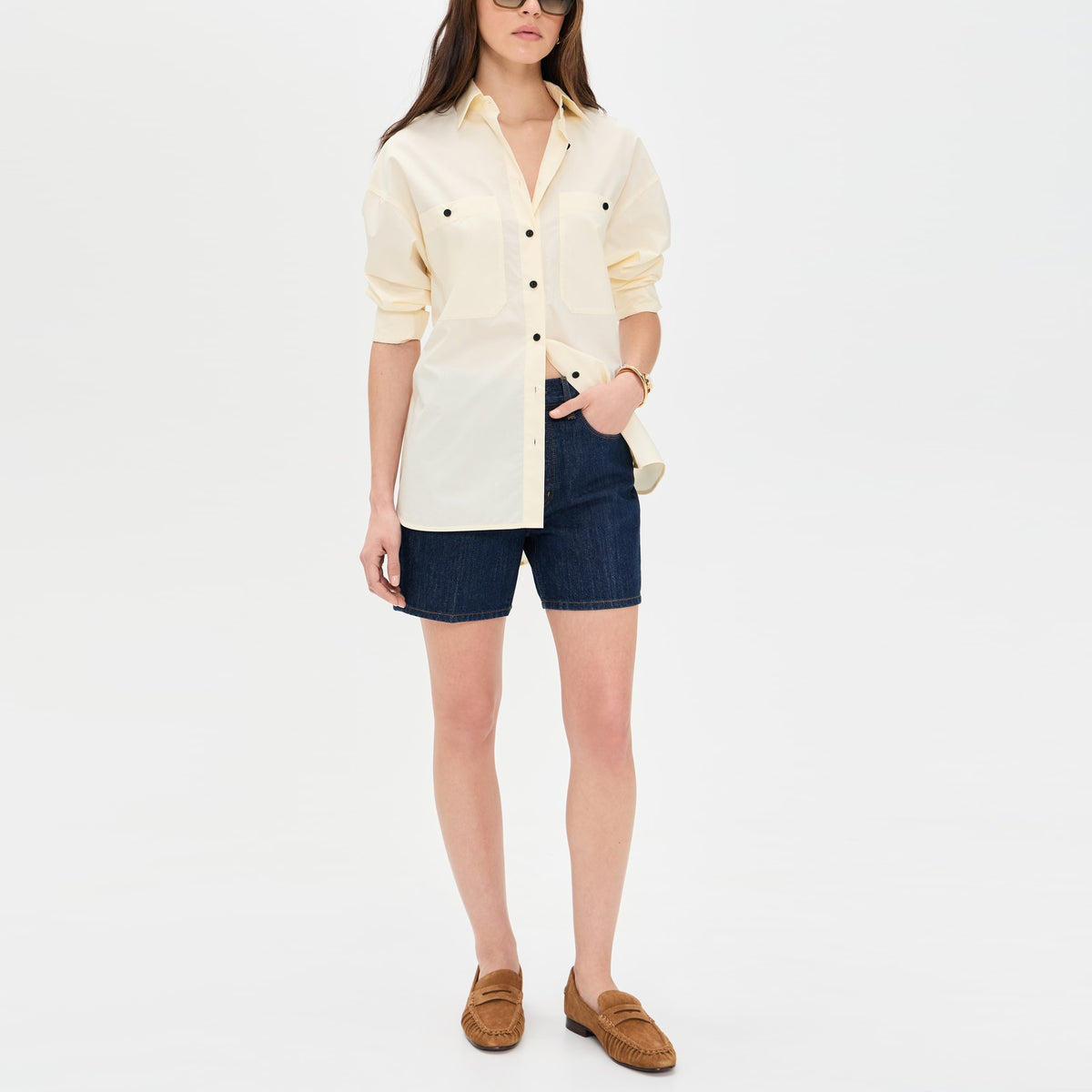 Jamie Haller "The Tailored Short" in "Raw Rinse", size 28